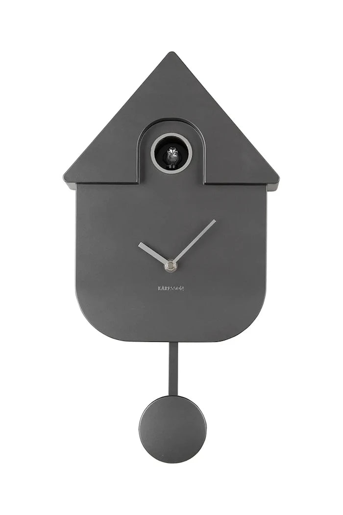 Часовник с кукувичка Karlsson Modern Cuckoo Metallic