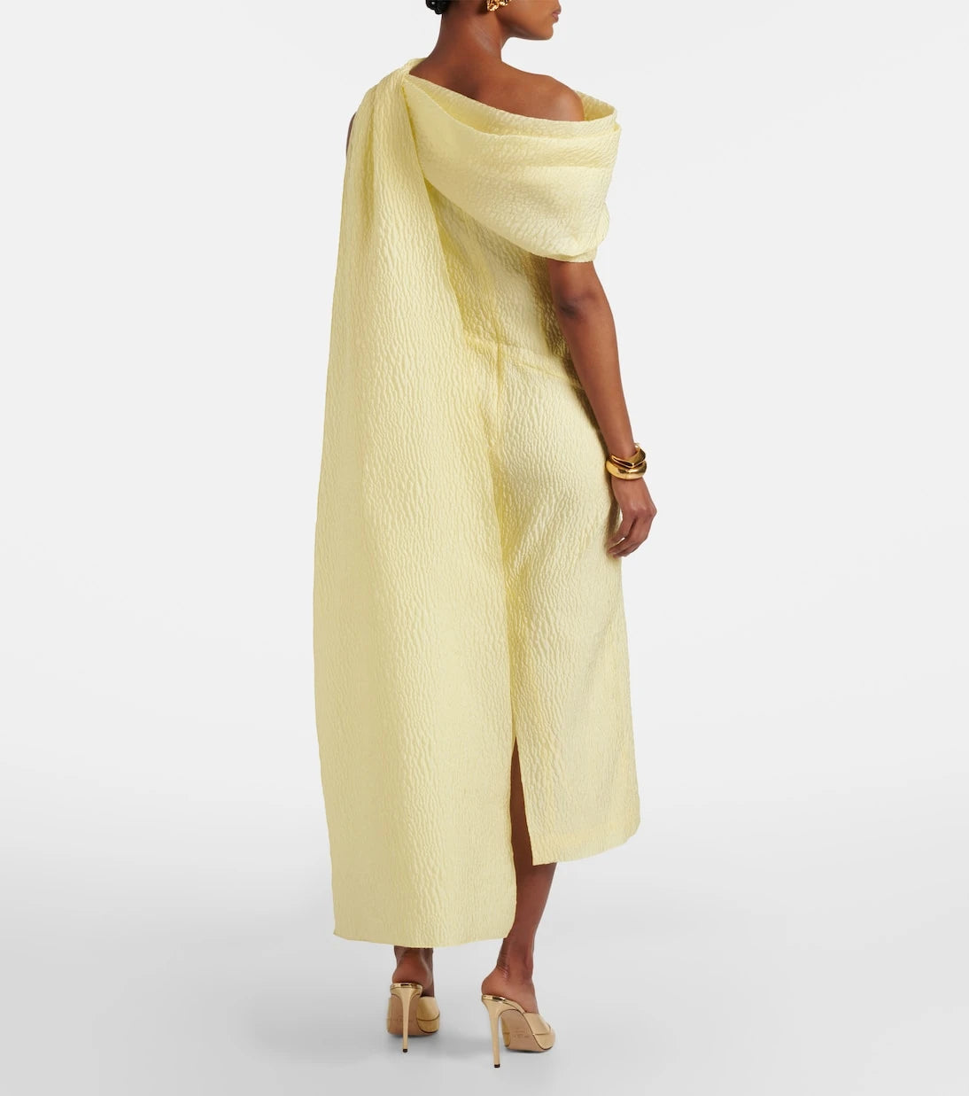 Roksanda - Maite caped cloqué midi dress