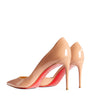 Christian Louboutin Nude Iriza Patent Leather Pumps 85