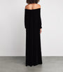 Velvet Off-The-Shoulder Gown BLACK