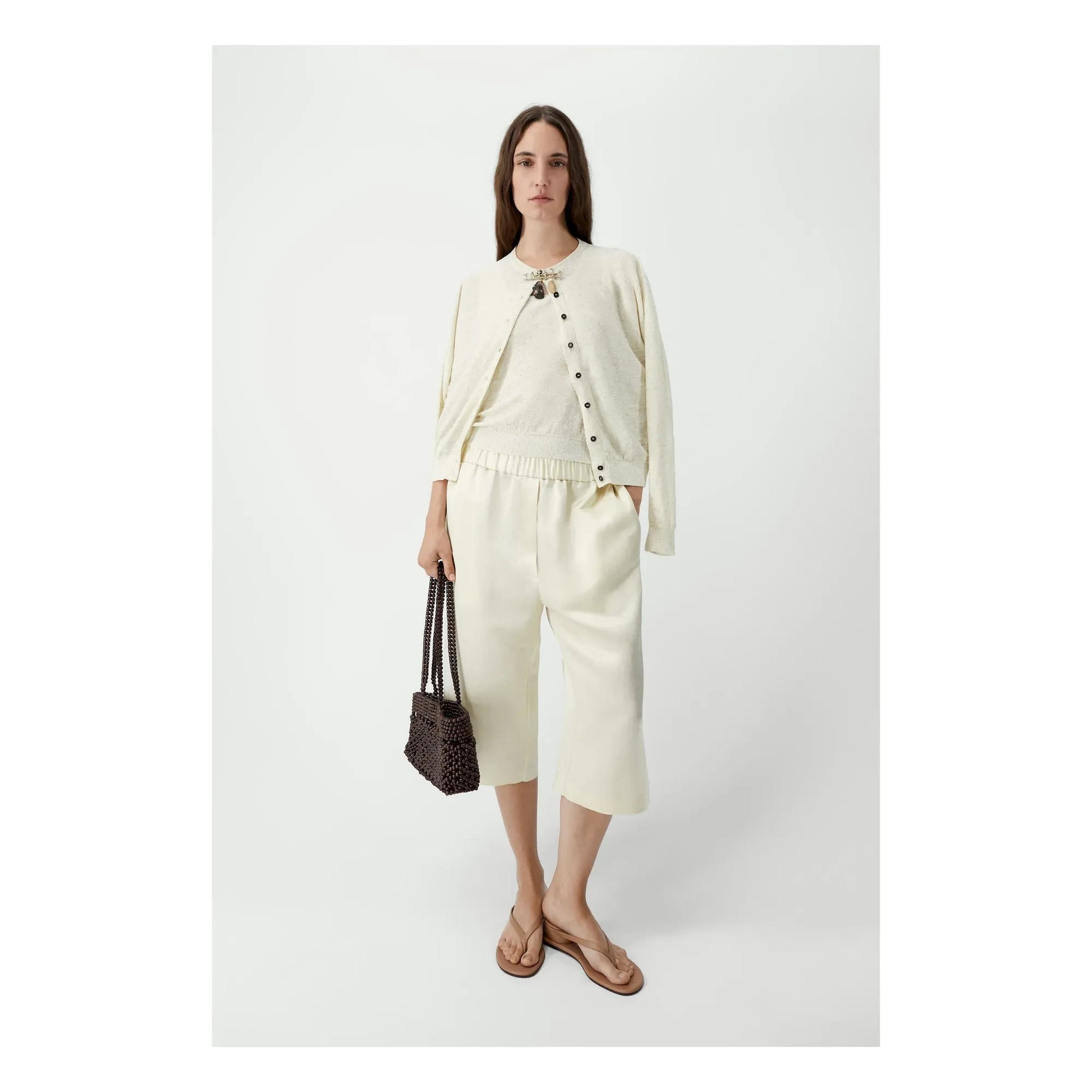 Cordera - Linen and cotton cardigan | Cream