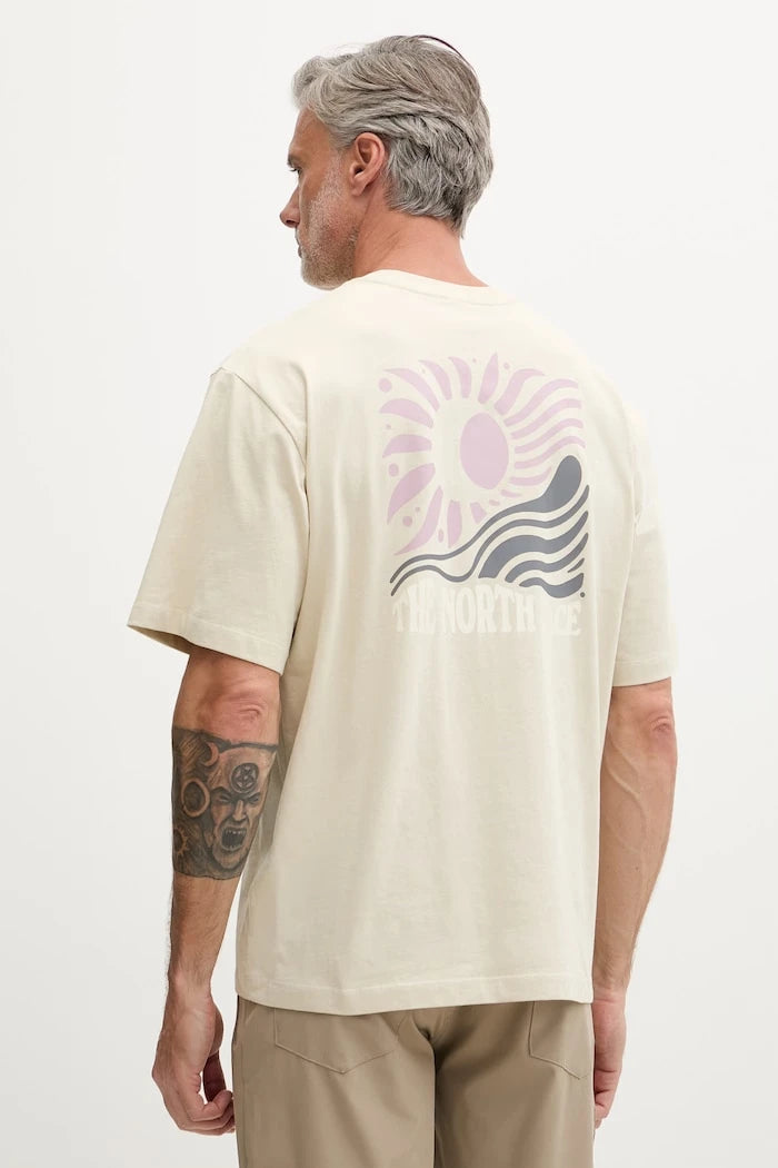 The North Face erkek pamuklu tişört SUN OVERSIZE