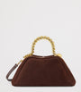Brown x Geraldine Guyot Small Nubuck Leather Serpentine Top-Handle Bag