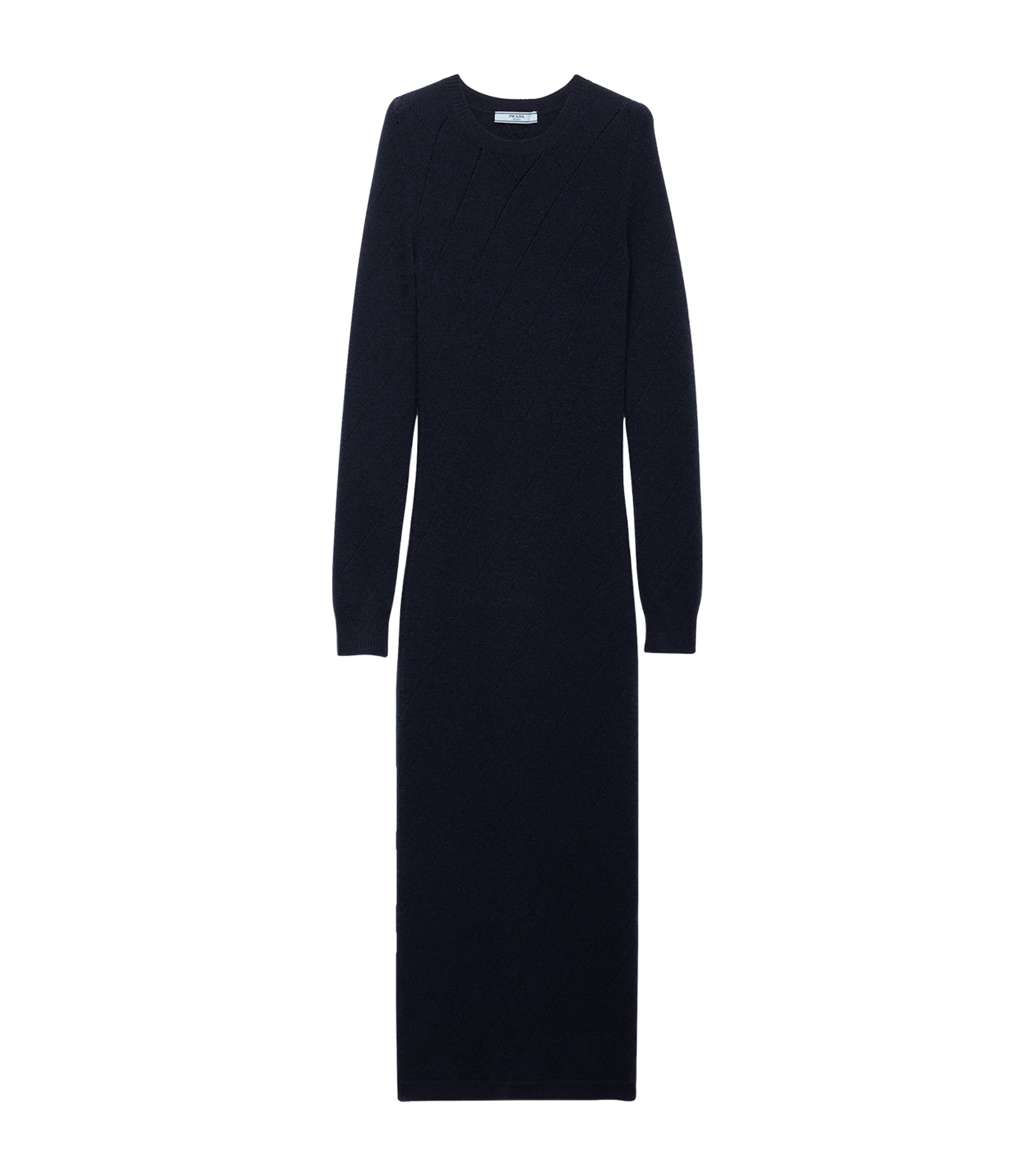 Prada Blue Cashmere Midi Dress