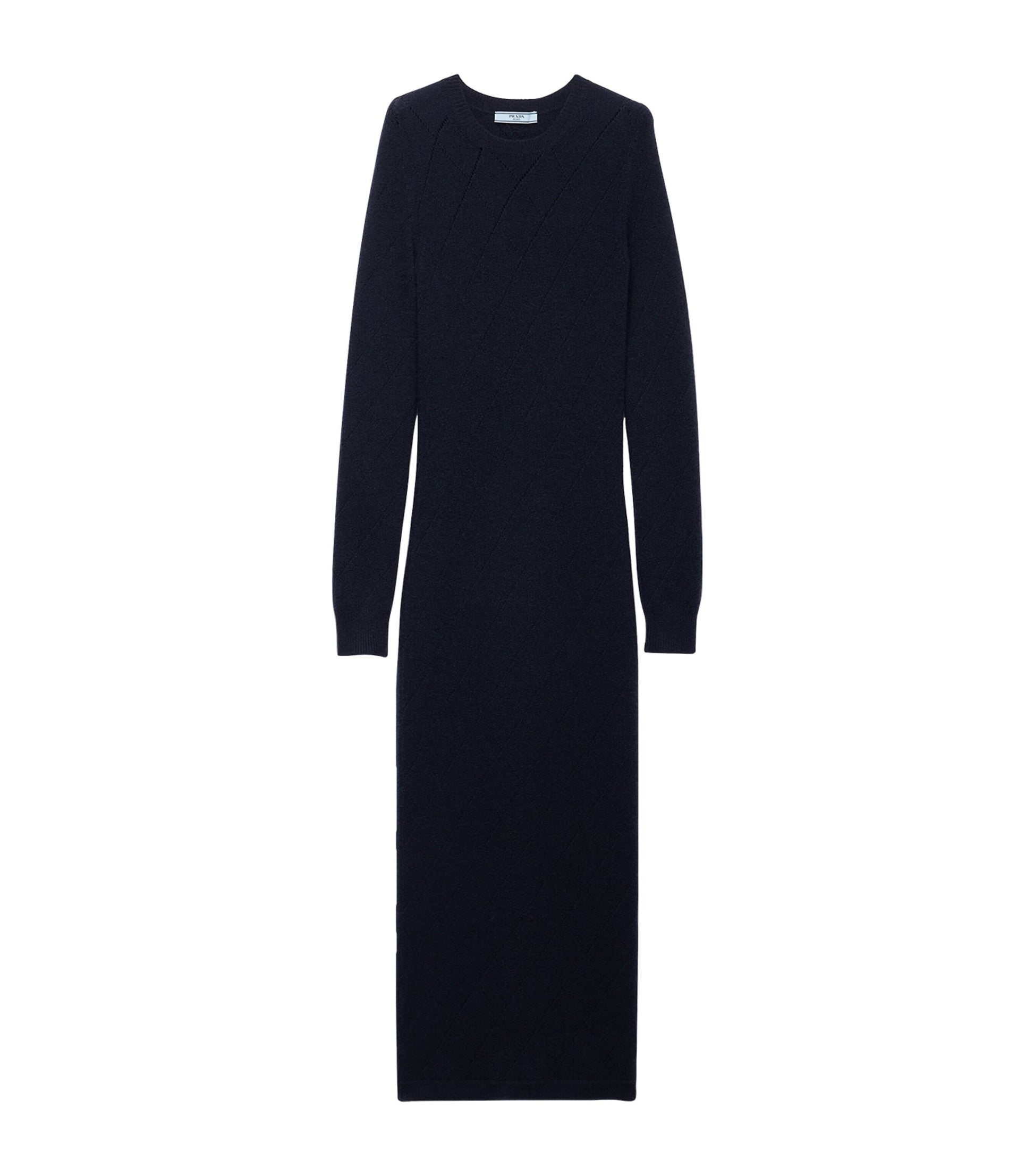 Prada Blue Cashmere Midi Dress