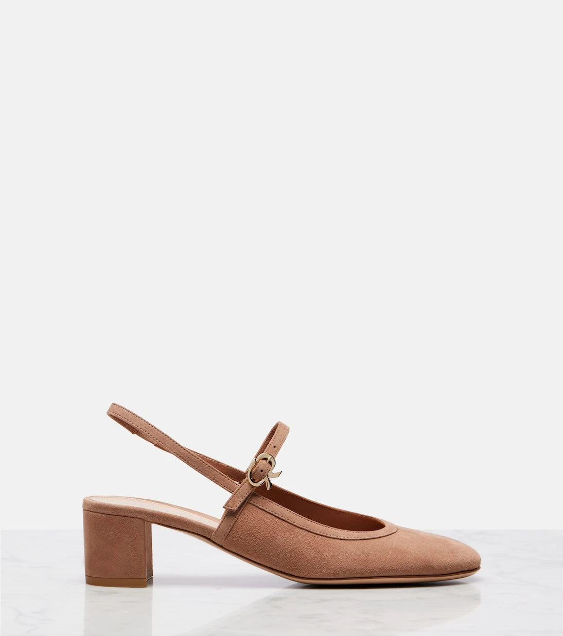 Gianvito Rossi - 45 suede slingback pumps