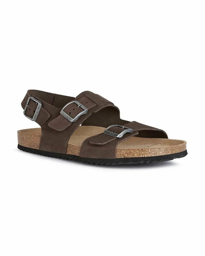 Geox U SANDAL GHITA A Süet Sandalet