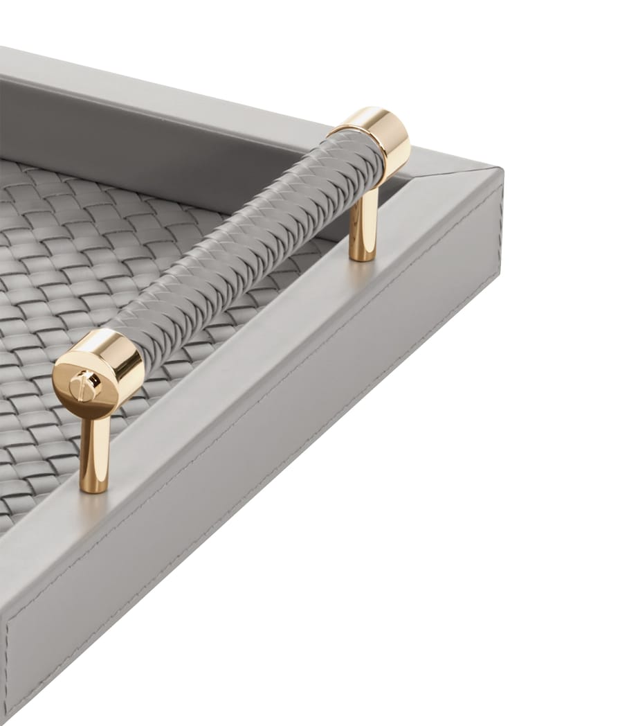 Leather Woven Diana Tray (46cm x 31cm)