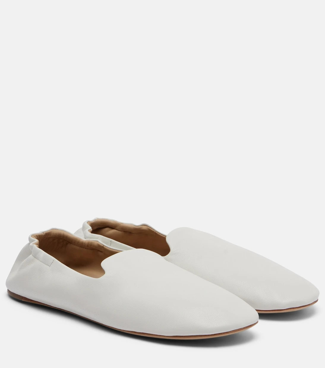 The Row - Casa leather slippers