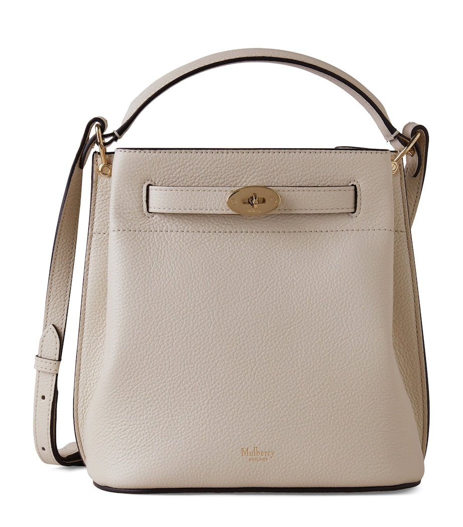 Mulberry White Leather Islington Bucket Bag