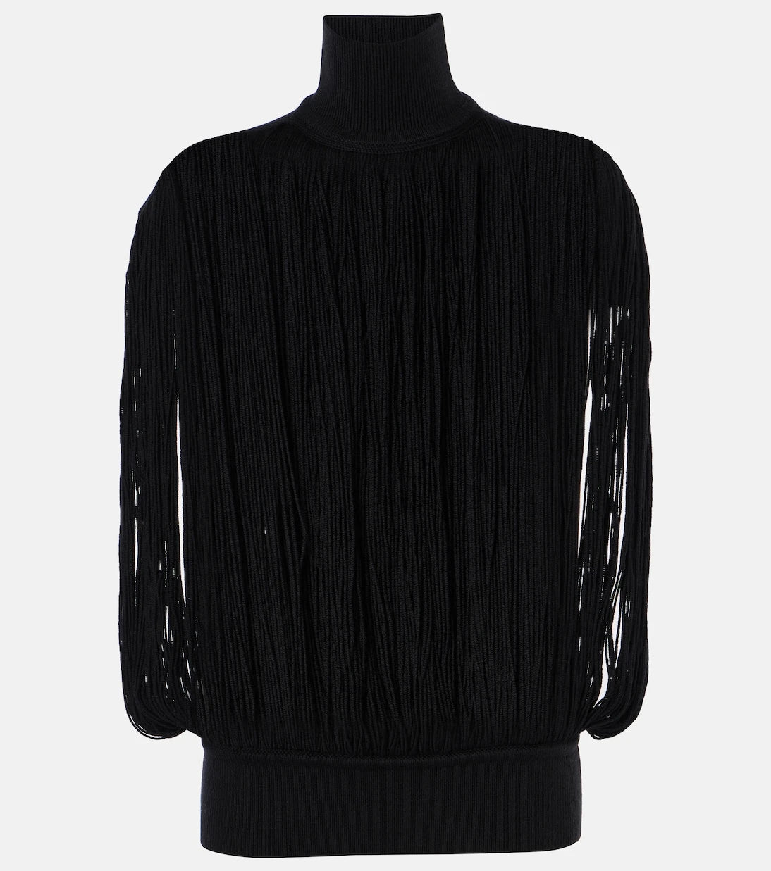Alaïa - Fringed wool sweater