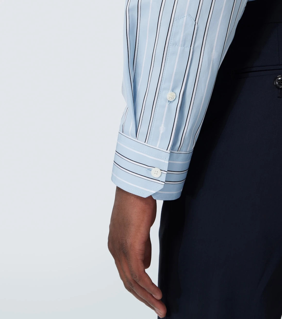 Versace - Striped cotton poplin shirt