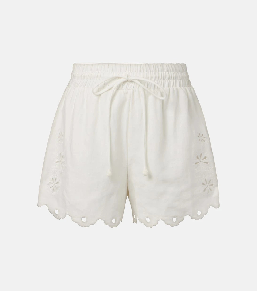 Farm Rio - Embroidered linen shorts