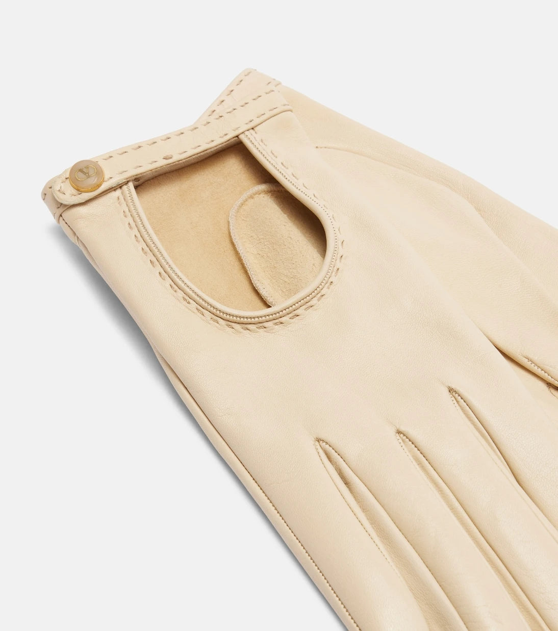 Valentino Garavani - VLogo cutout leather gloves