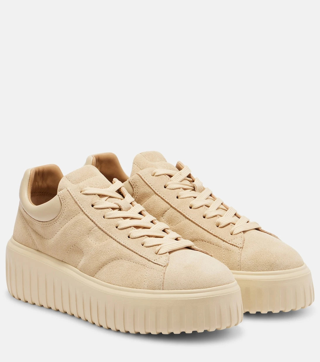 Hogan - H-Stripes suede platform sneakers