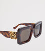 LOEWE Brown Bevelled Square Sunglasses