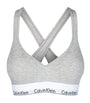 Grey Padded Logo Bralette