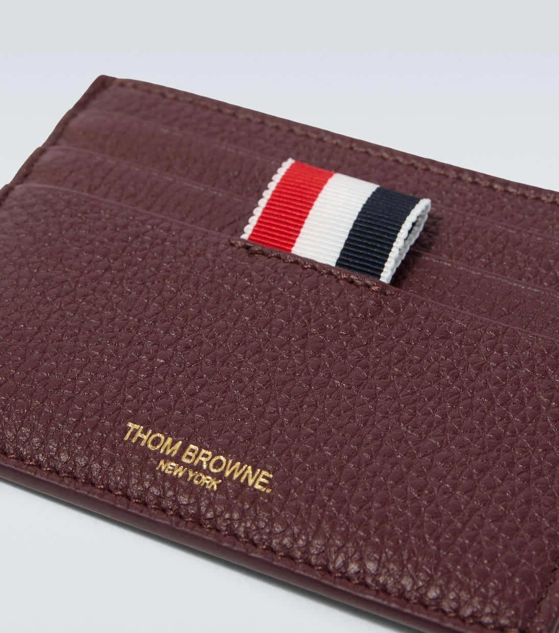 Thom Browne - RWB Stripe leather cardholder