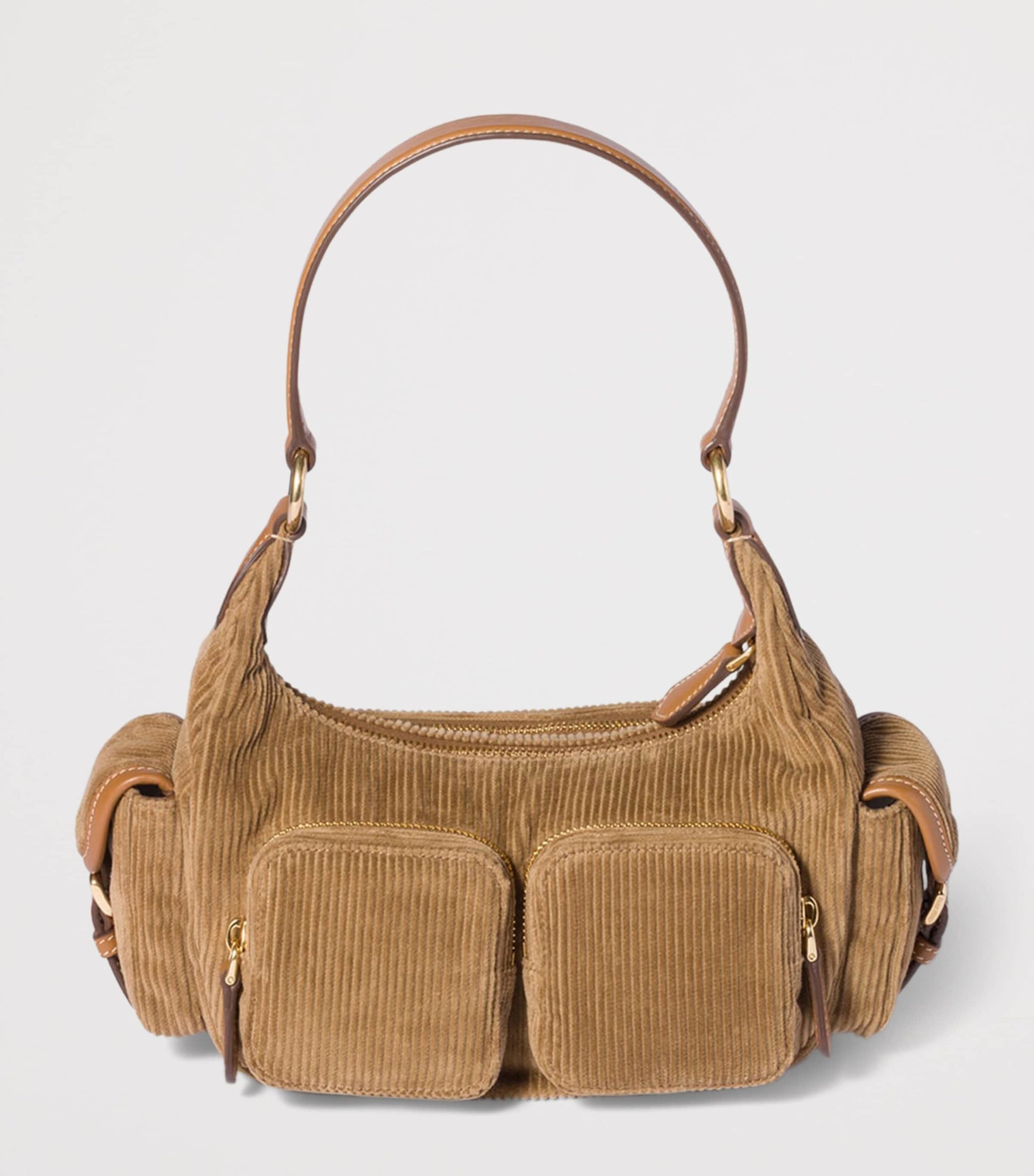 Miu Miu Corduroy Pocket Shoulder Bag