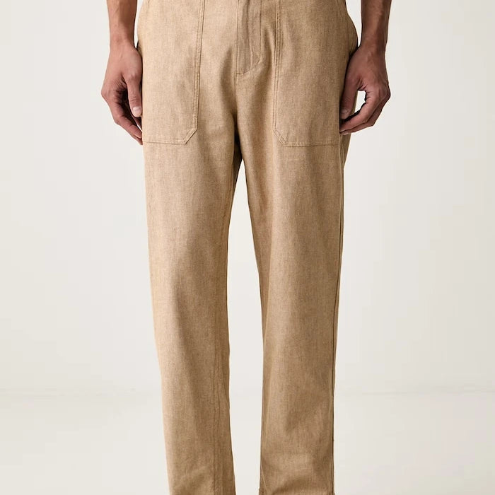 Scotch & Soda erkek pantolon, keten ilaveli