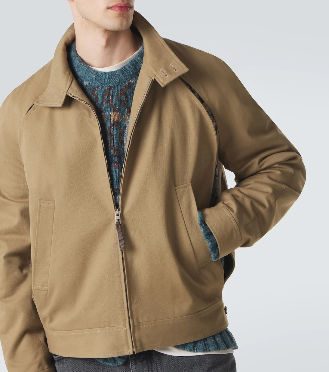 Loewe - Layered cotton gabardine jacket