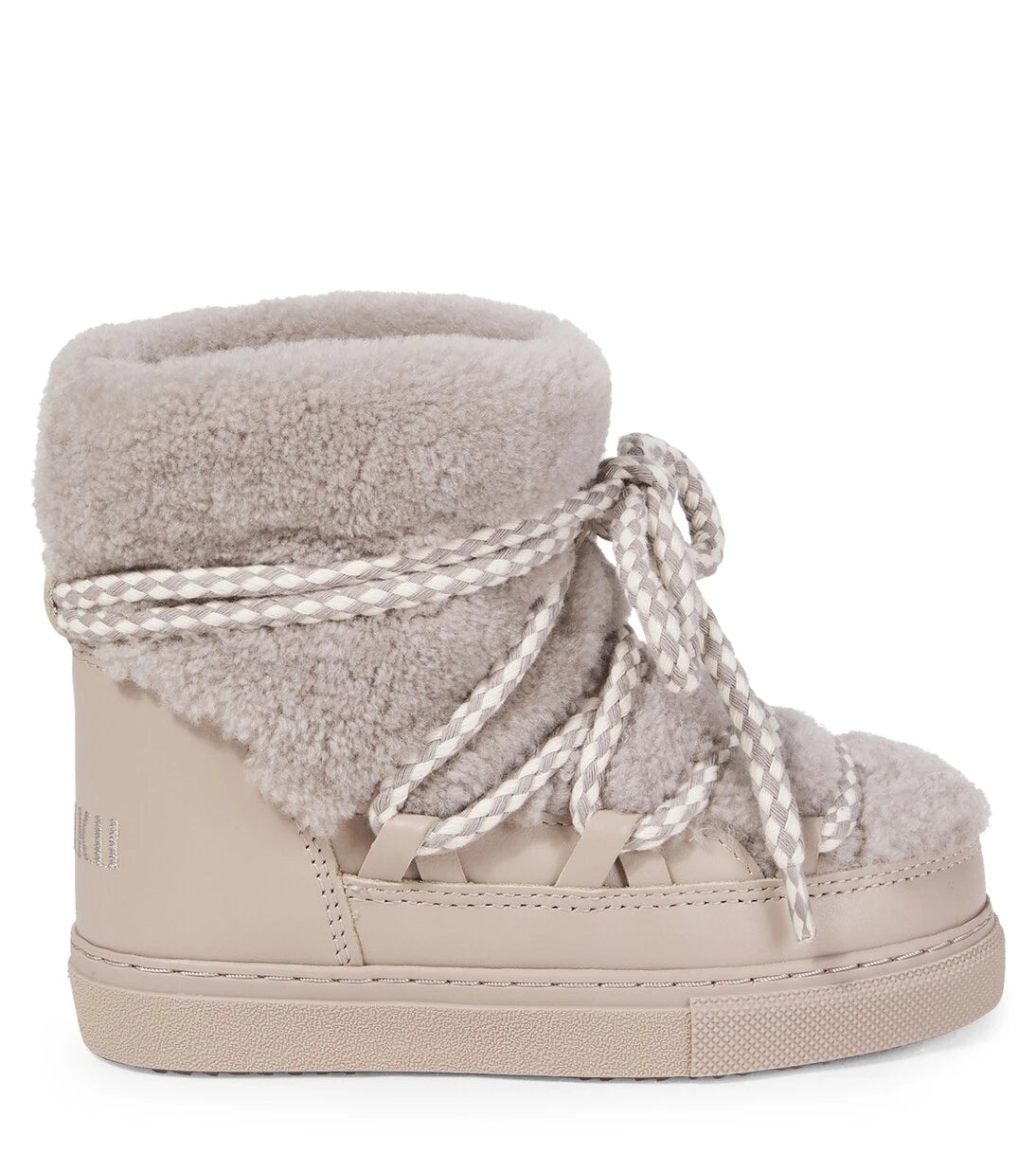 Inuikii Kids - Leather-trimmed shearling snow boots