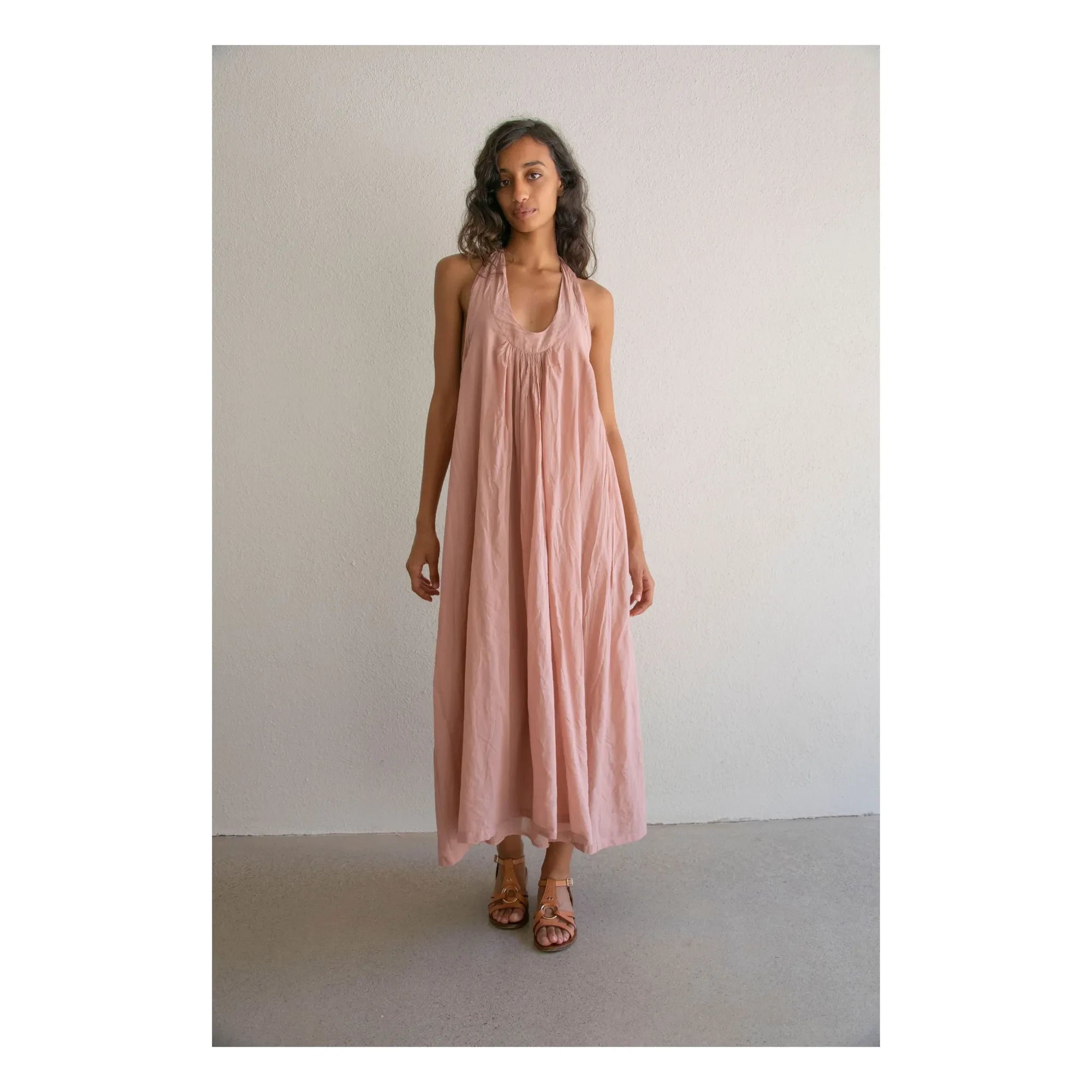 THEAVANT - La Plage Cotton voile dress | Beige