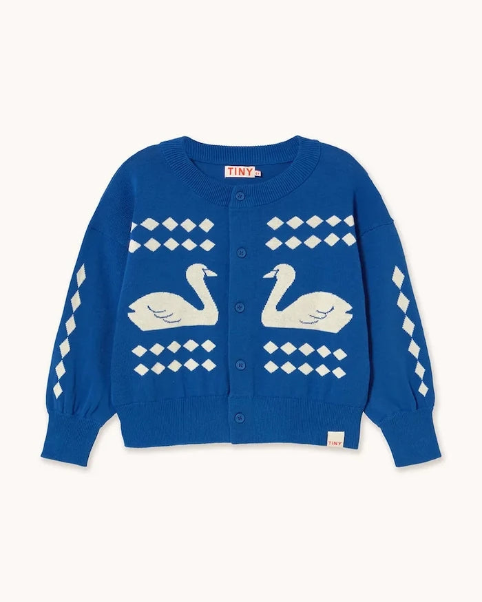 Tinycottons SWANS DIAMONDS CARDIGAN Çocuk Pamuklu Yelek