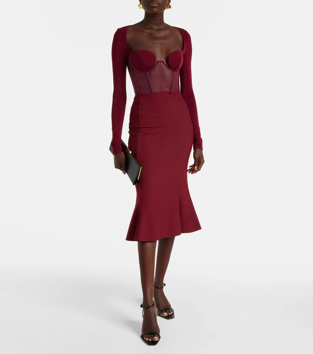Nensi Dojaka - Paneled corset dress