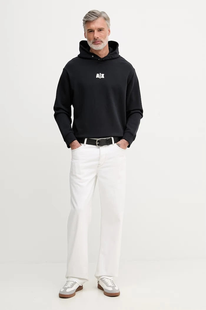 Armani Exchange Erkek Pamuklu Kapüşonlu Sweatshirt