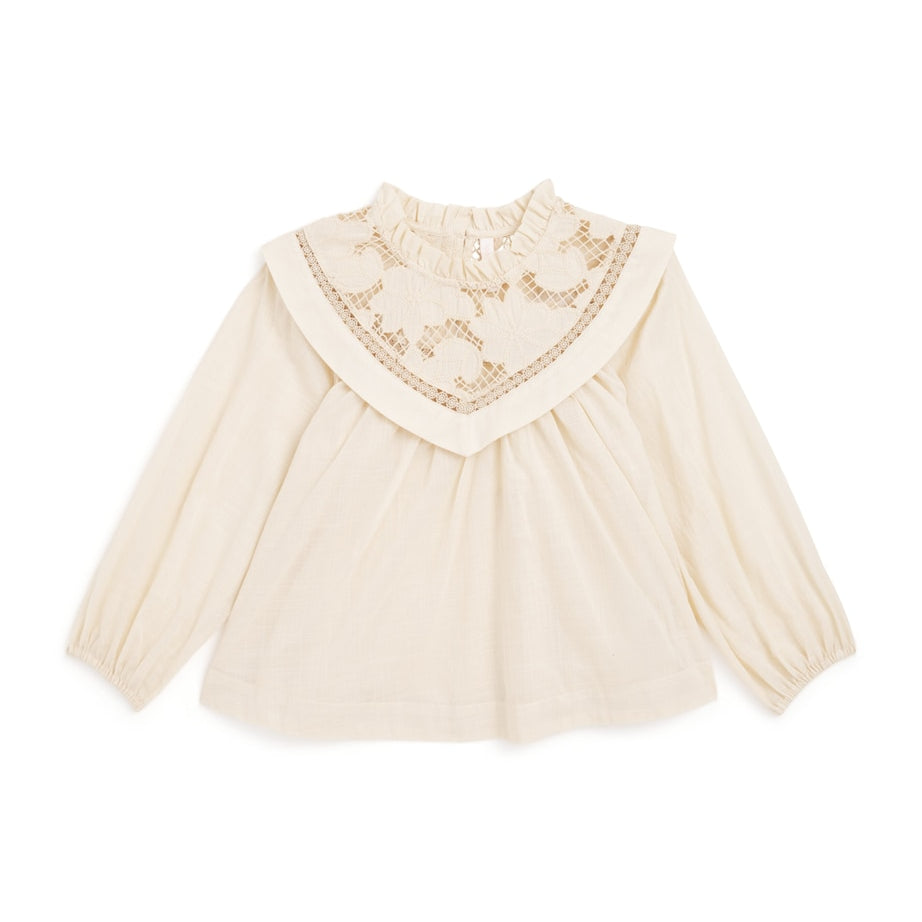 Zimmermann Kids Cotton Lucky Broderie Top (2-12 Years)