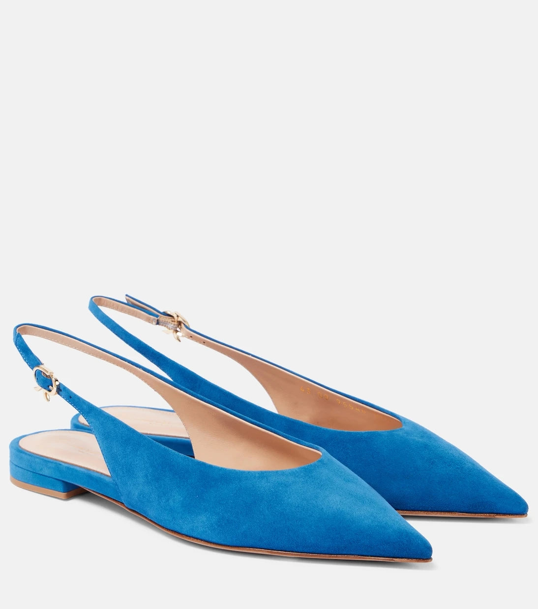 Gianvito Rossi - Suede slingback flats