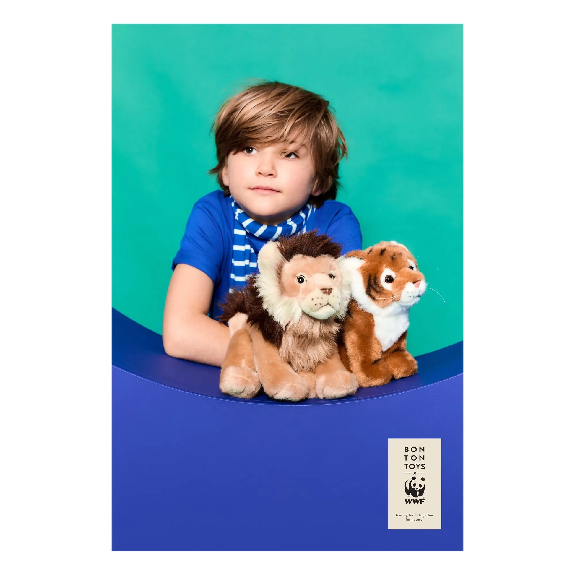 Bon Ton Toys - WWF - Tiger plush | Light brown