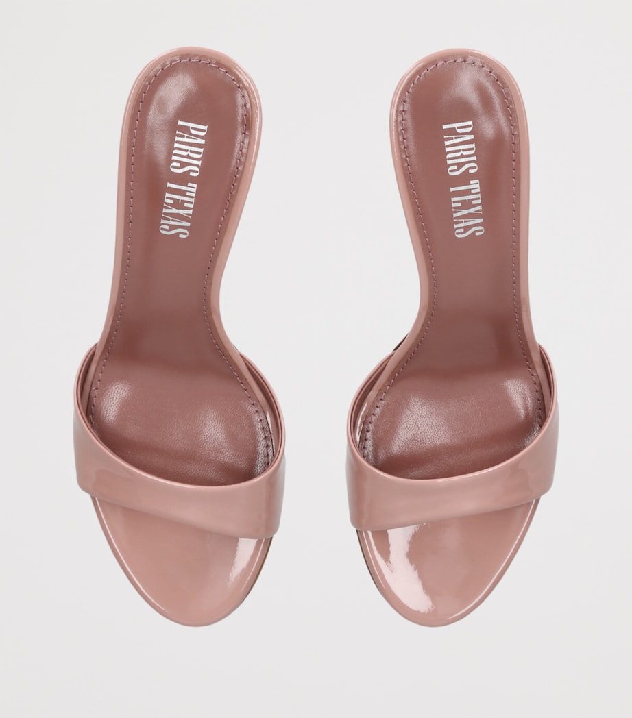 Patent Leather Lidia Mules 70 BLUSH