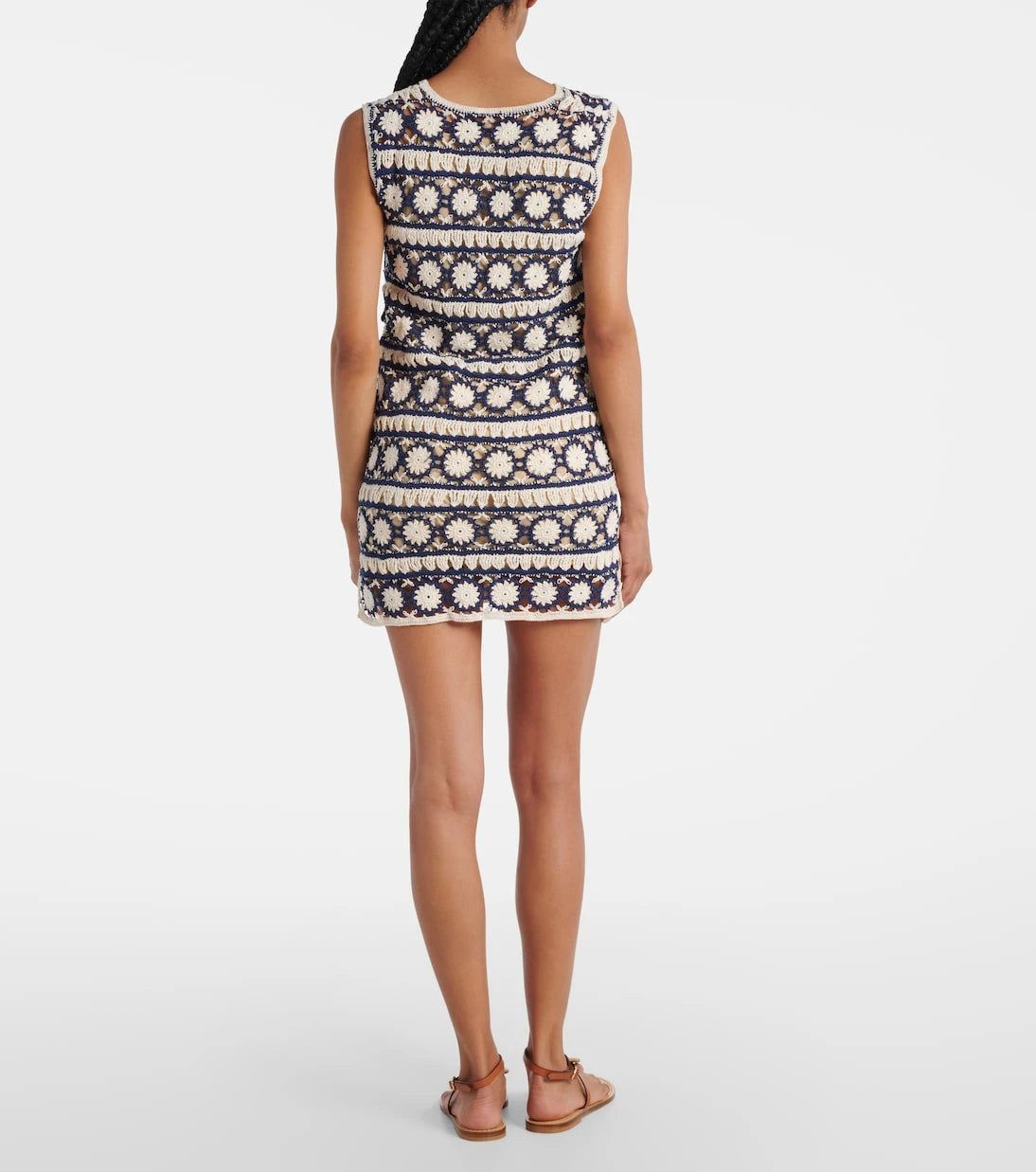 Anna Kosturova - Crochet cotton minidress