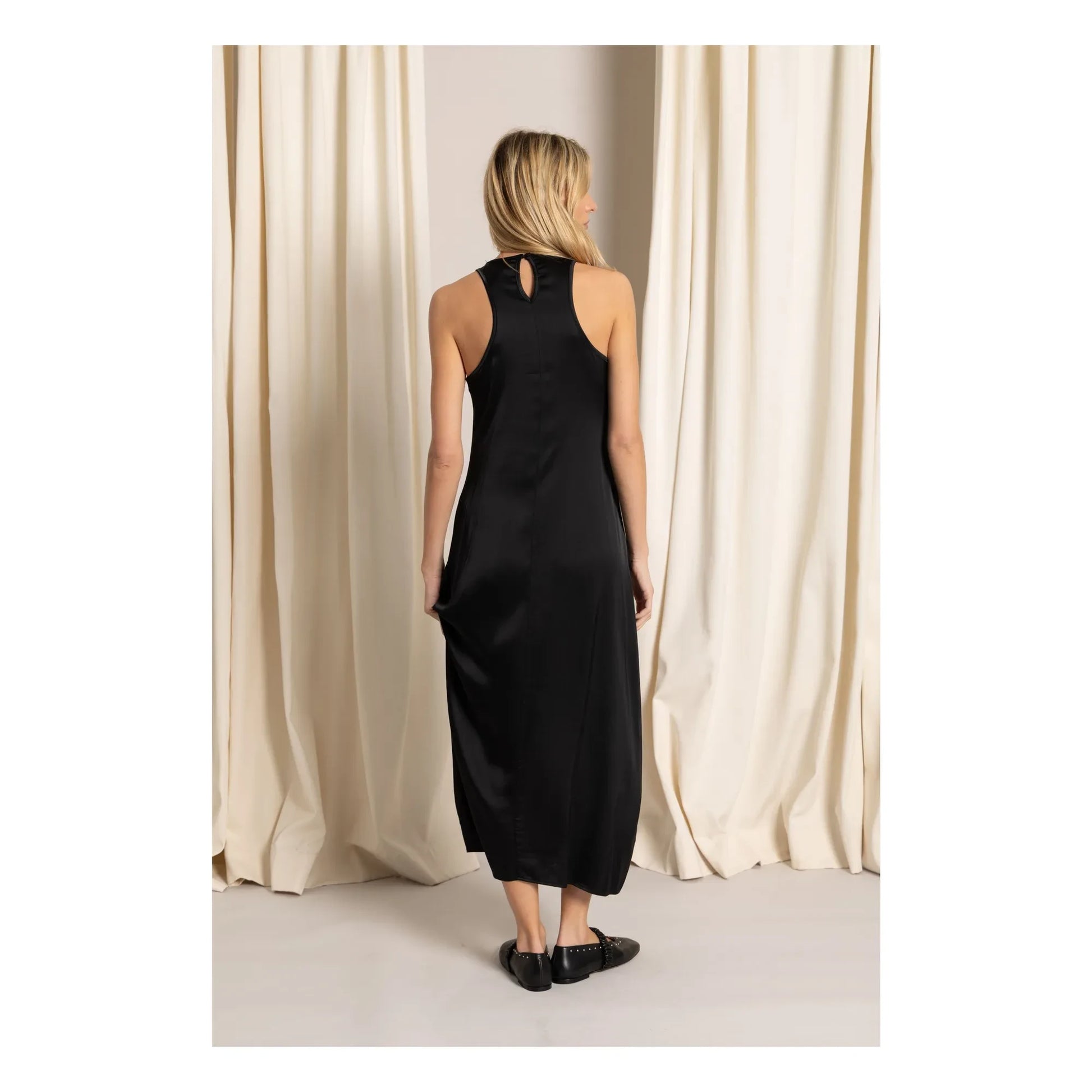 Smallable Woman - Zelie Satinée Dress | Black