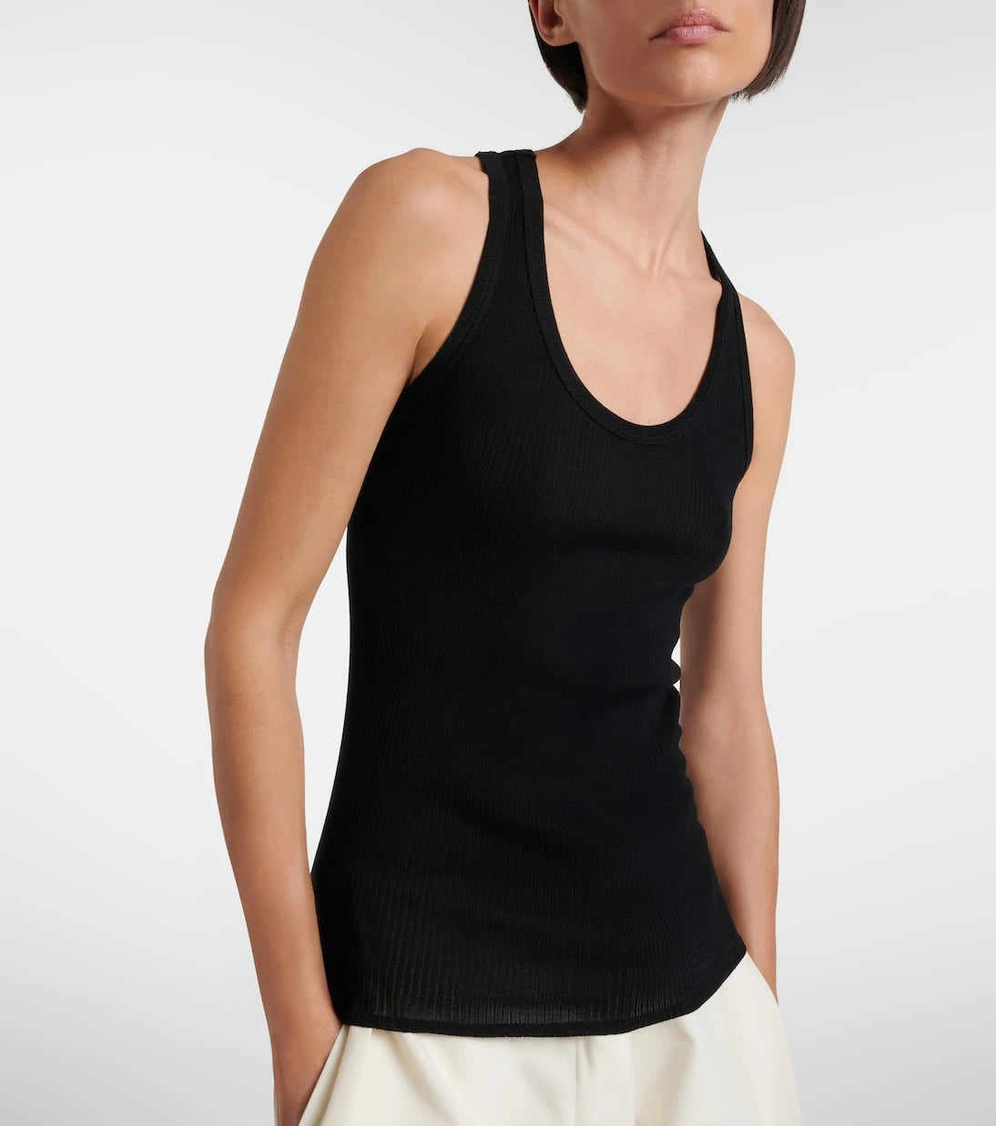 The Row - Cendrea ribbed-knit cotton tank top
