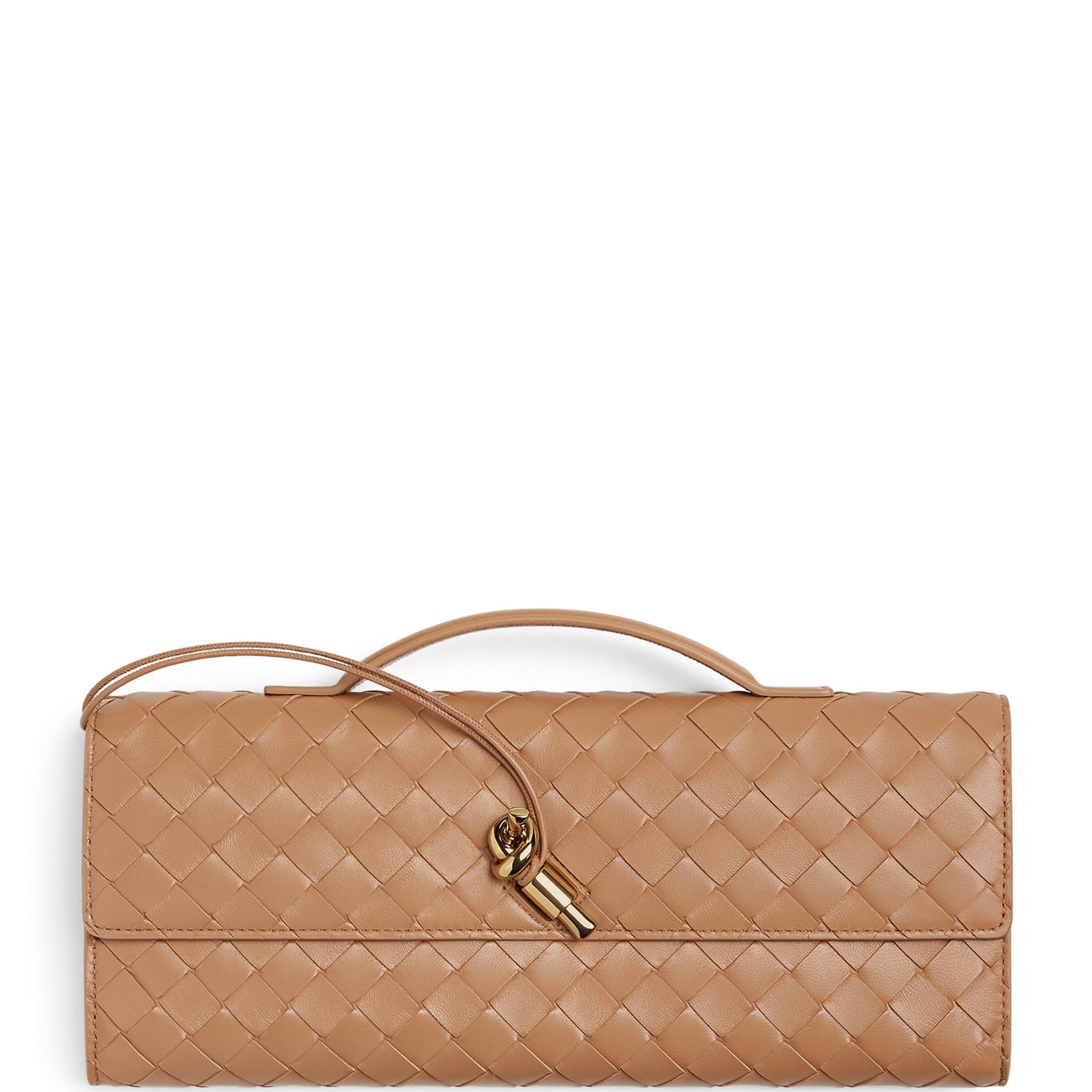 Neutral Leather Andiamo Clutch Bag