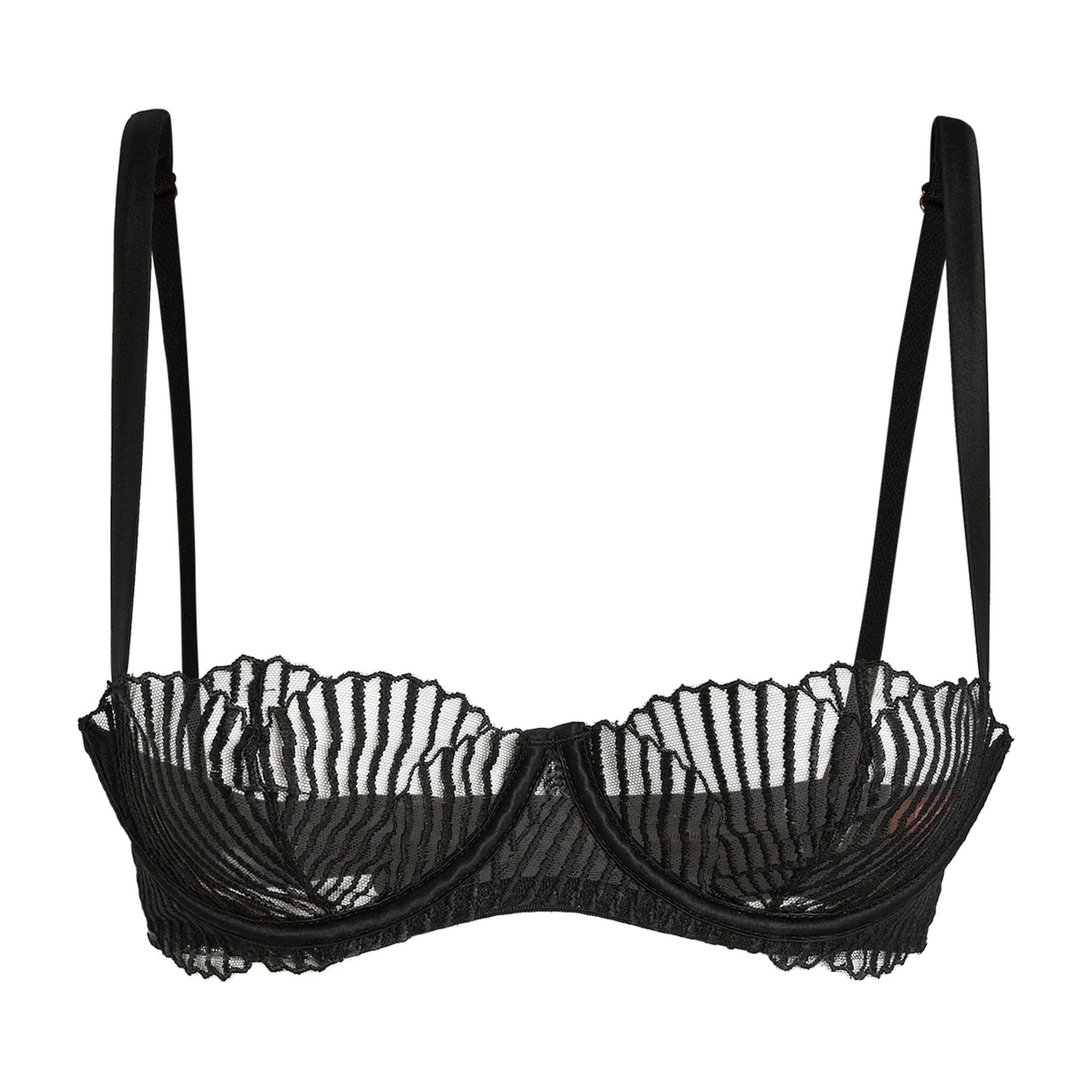 Coco De Mer Black Athena Balcony Bra