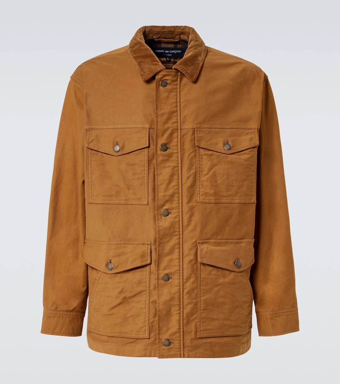 Comme des Garçons Homme - Corduroy-trimmed cotton jacket