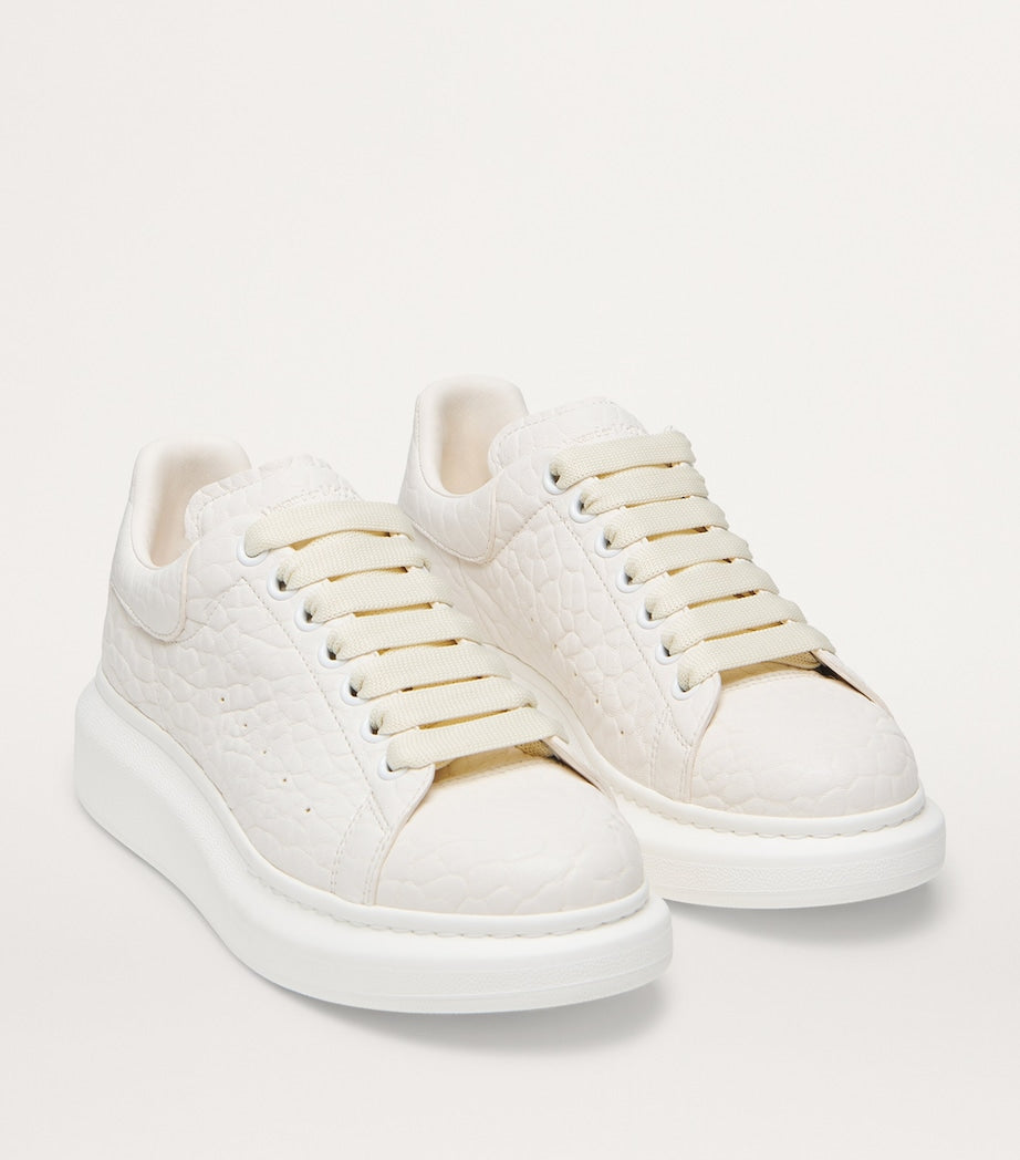 White Leather Oversized Sneakers