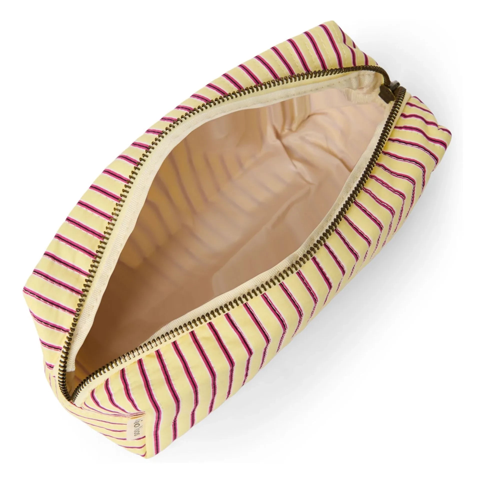 Studio Noos - Striped toiletry bag | Pale yellow