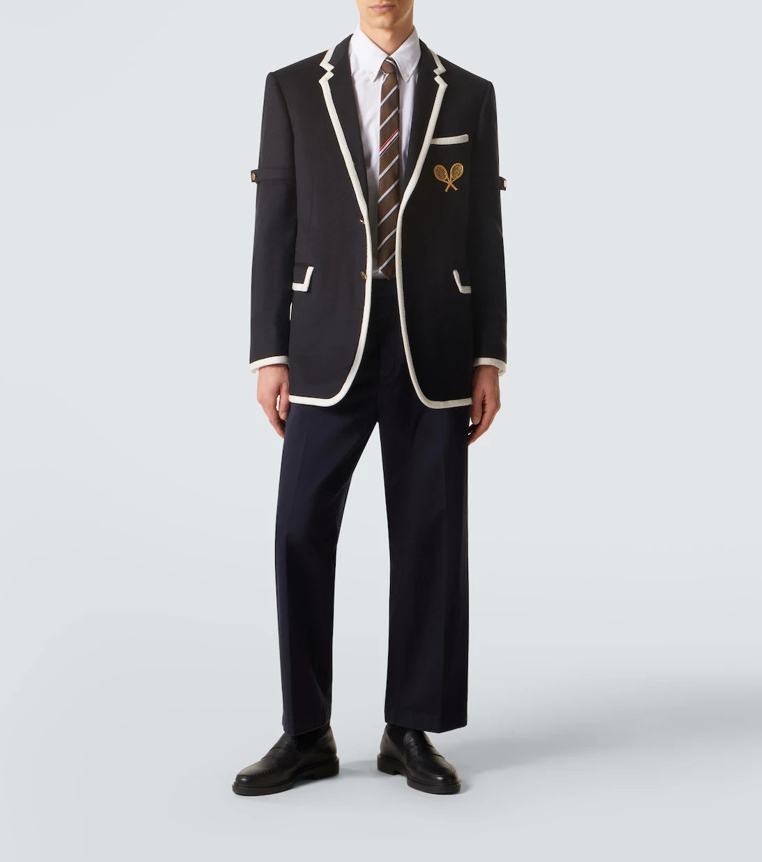 Thom Browne - Cotton twill straight pants