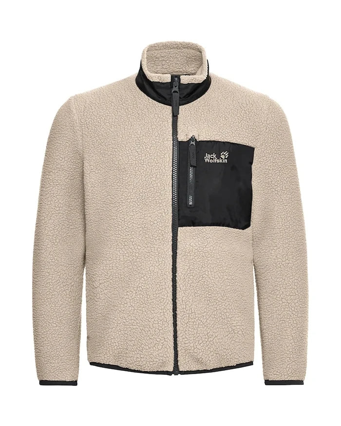 Jack Wolfskin çocuklar için polar fermuarlı LITE CURL FZ K sweatshirt