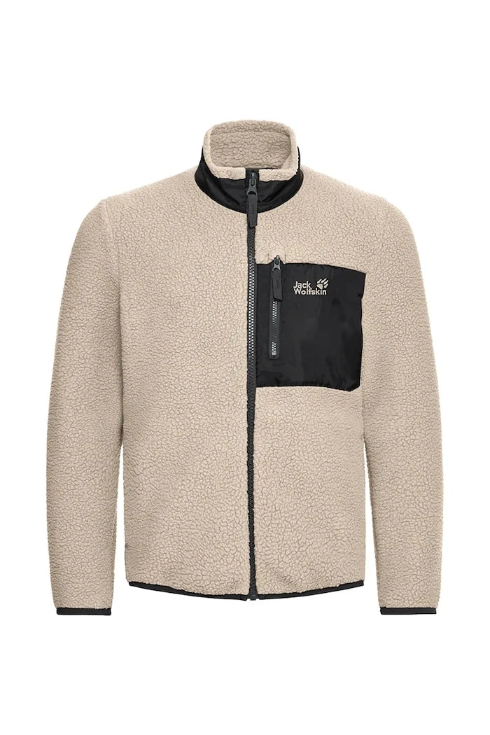 Jack Wolfskin çocuklar için polar fermuarlı LITE CURL FZ K sweatshirt