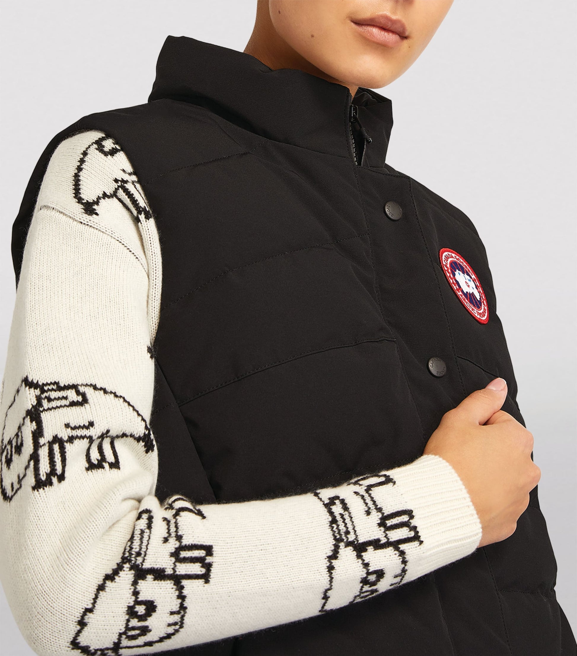 Canada Goose Black Down-Filled Padded Freestyle Gilet
