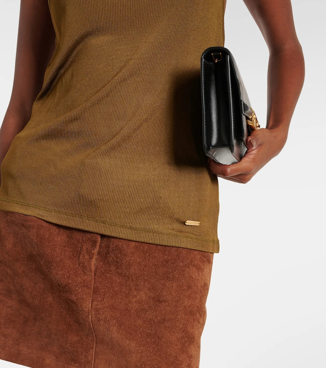 Tom Ford - Ribbed-knit crêpe jersey tank top