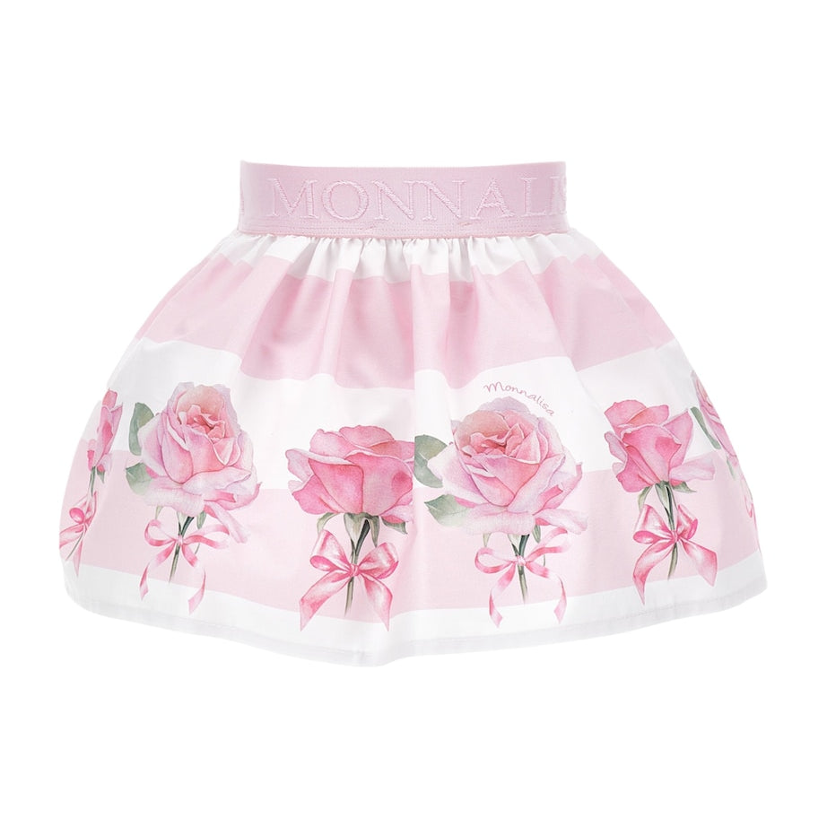 Rose Motif Stripe Skirt (3 Months - 3 Years)