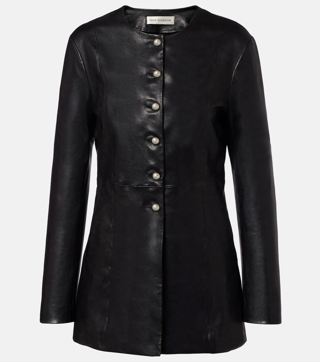 Nour Hammour - Parlor leather jacket