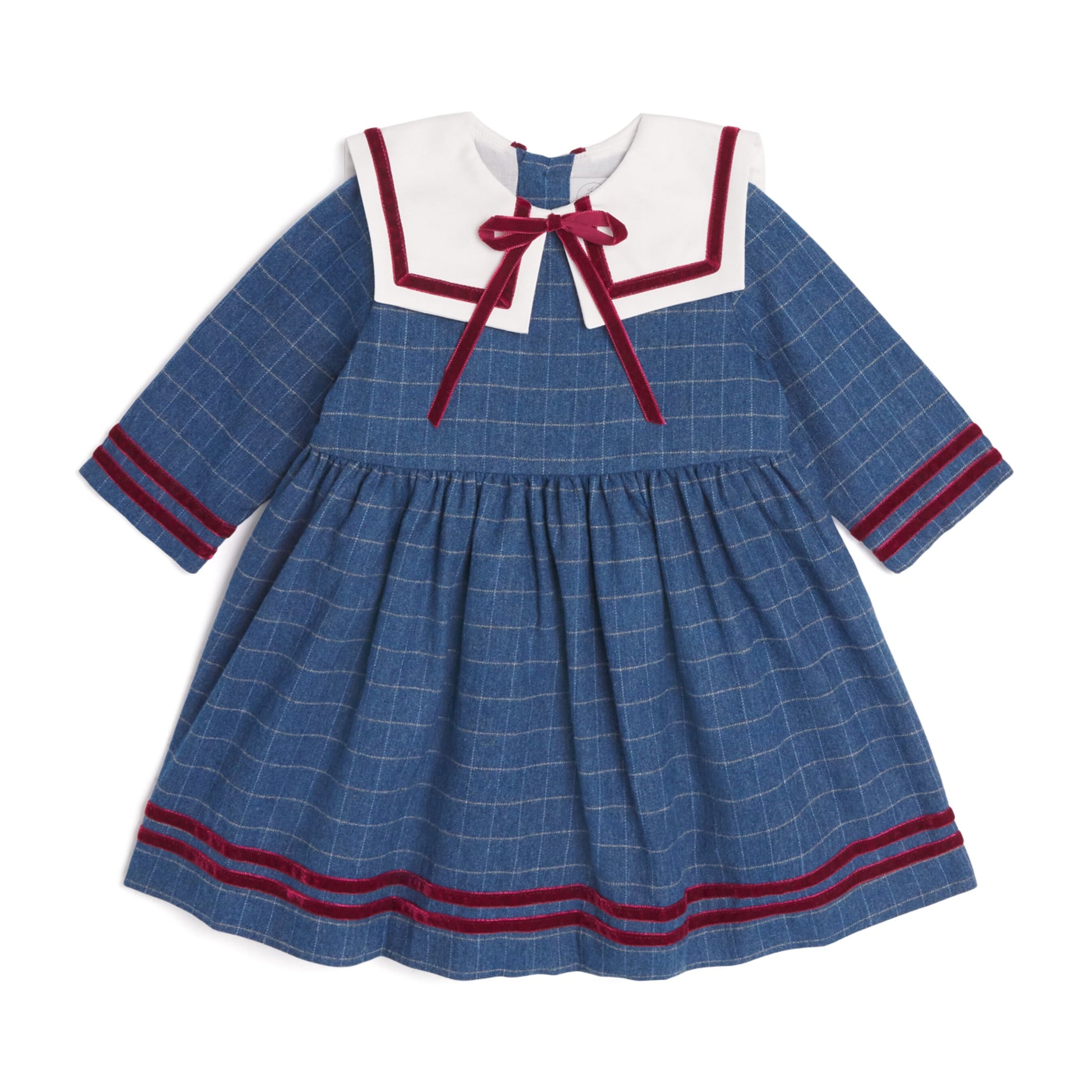 PEPA LONDON Check Collared Dress (18 Months-4 Years)